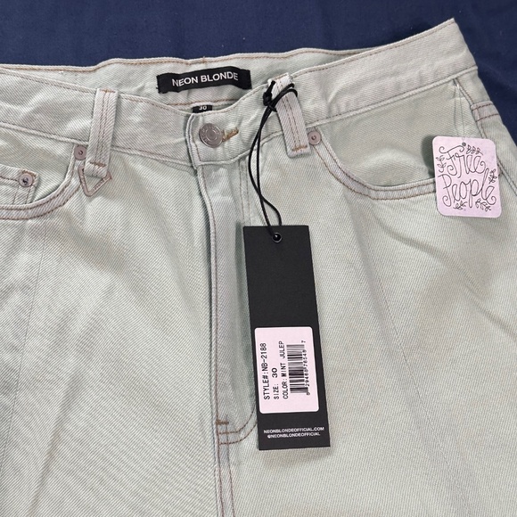 Free People Neon Blonde Siren Sweep Jeans - Picture 3 of 6